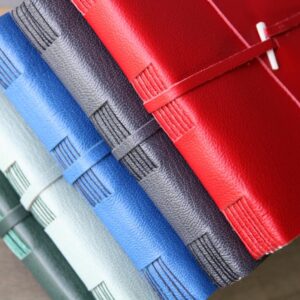 Red Leather Journal - handmade by SollasBooks (view 6)