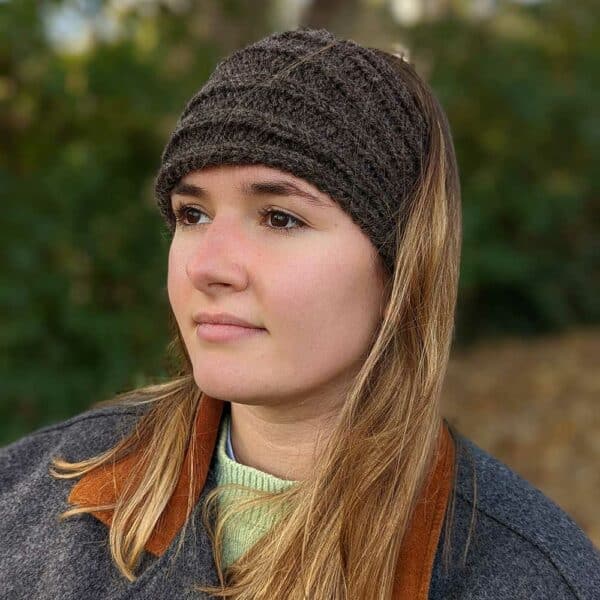Hand knitted Ribbed Headband - handmade by Ascog Wool (view 3)