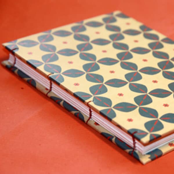 Coptic Book Kit - cream with blue