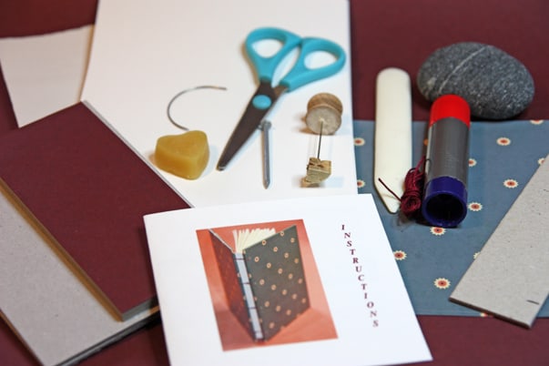 Coptic Book Kit - flower blue - Image 2