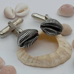 Cowrie Shell Cuff Links