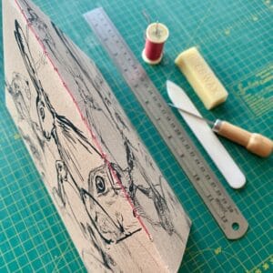 Kraft Hare Hand-stitched Sketchbook - Image 3