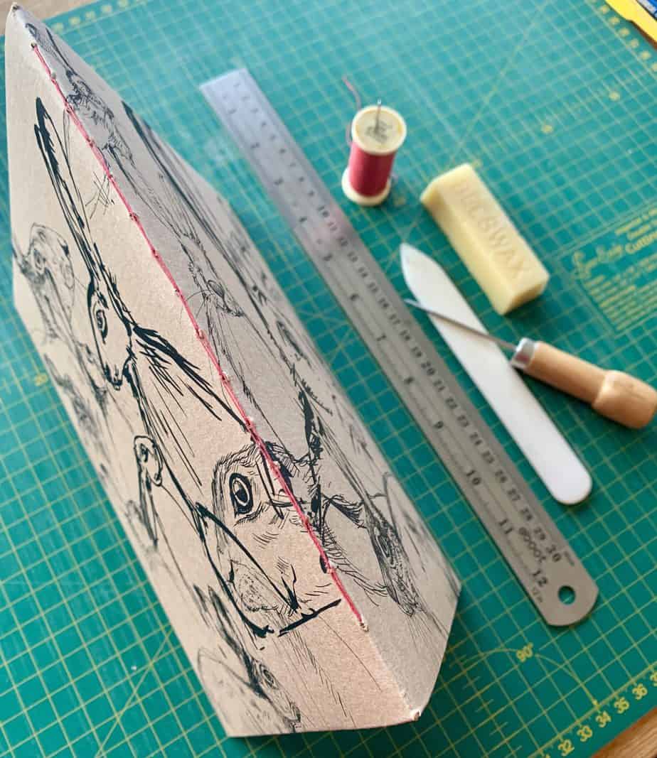 Kraft Hare Hand-stitched Sketchbook - Image 3