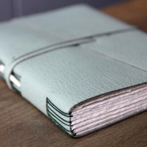 Grey Green Leather Journal - Image 3