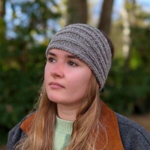 Hand knitted Ribbed Headband - handmade by Ascog Wool