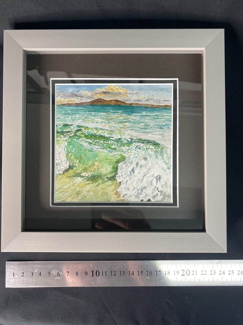 "Iona Ferry Loch Buie, Iona" Original framed watercolour. - Image 5