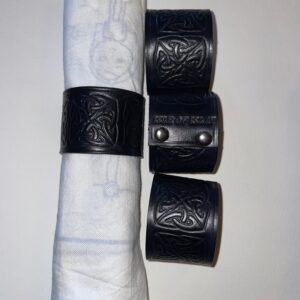 Napkin rings set (Islay/Celtic) - handmade by Islay Celtic Craft Shop (view 3)