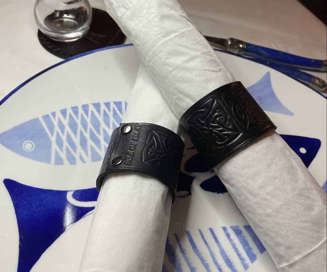 Napkin rings set (Islay/Celtic) - handmade by Islay Celtic Craft Shop