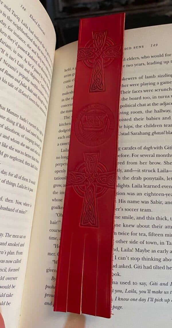 Leather Bookmark (Celtic Cross)