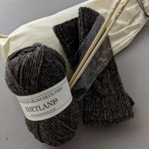 Wrist Warmer Knitting Kit - handmade by Ascog Wool (view 4)