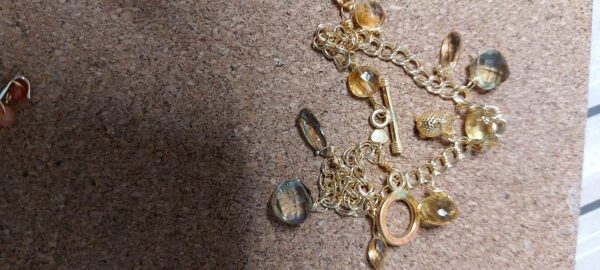 citrine hedgehog bracelet