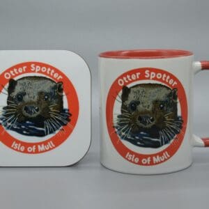 Otter Spotter Isle of Mull Ceramic Mug - handmade by Tobermory Gift Company (view 3)