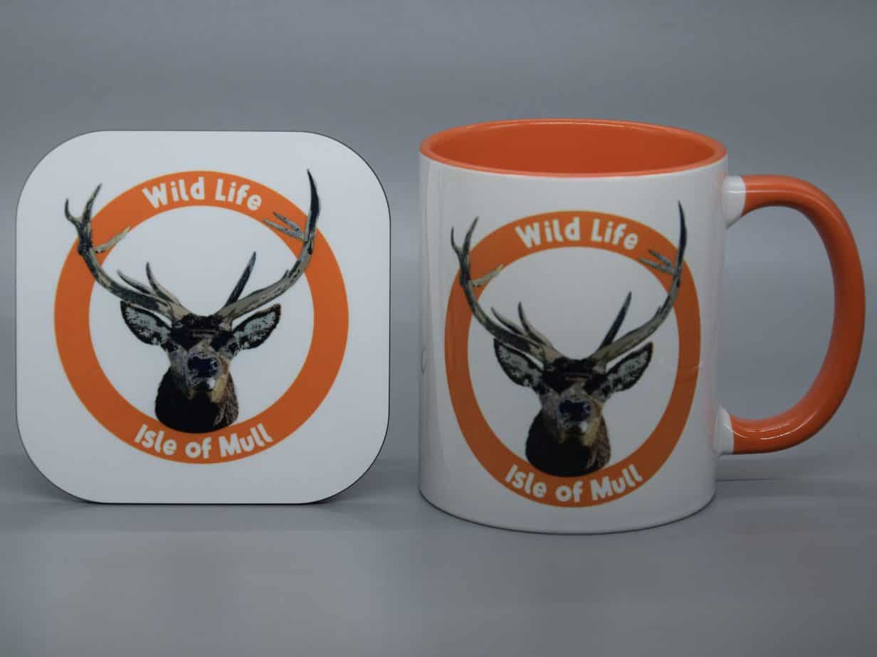 Stag Isle of Mull Ceramic Mug - handmade by Tobermory Gift Company (view 4)