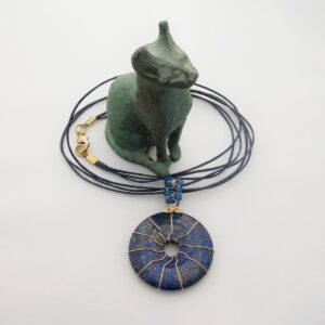 Lapis Lazuli, Blue, Pendant, Gift for Her - handmade by Indigo Berry (view 3)