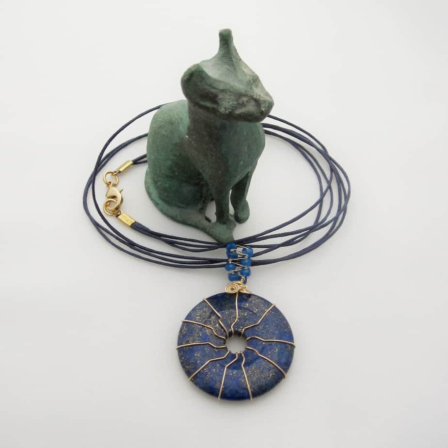 Lapis Lazuli, Blue, Pendant, Gift for Her - handmade by Indigo Berry (view 3)