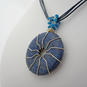 Lapis Lazuli, Blue, Pendant, Gift for Her - handmade by Indigo Berry (view 2)