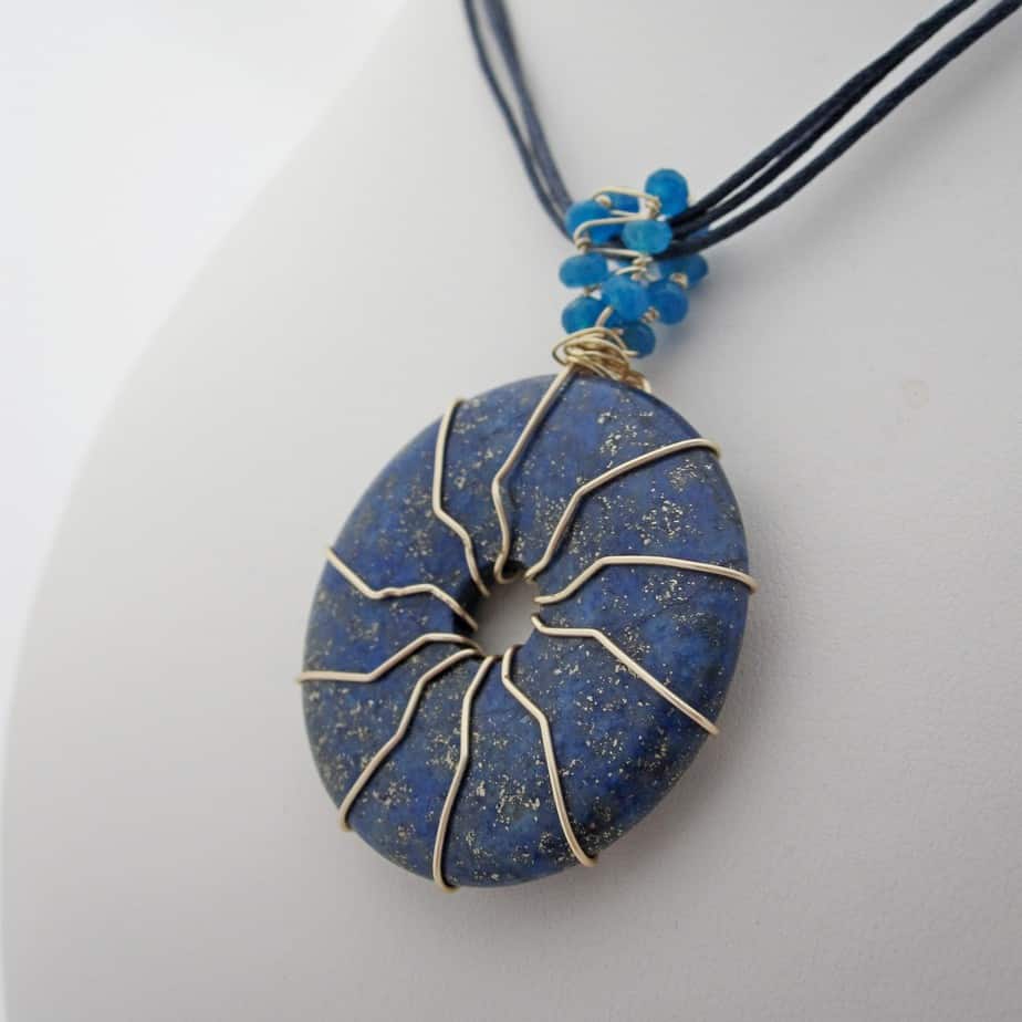 Lapis Lazuli, Blue, Pendant, Gift for Her - handmade by Indigo Berry (view 2)