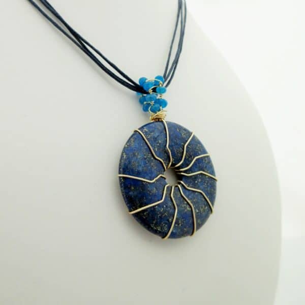Lapis Lazuli, Blue, Pendant, Gift for Her - handmade by Indigo Berry (view 4)