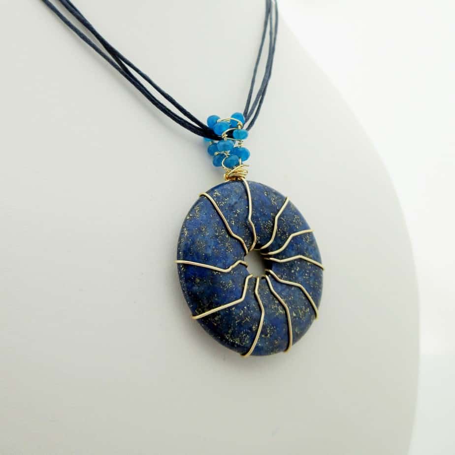 Lapis Lazuli, Blue, Pendant, Gift for Her - handmade by Indigo Berry (view 4)