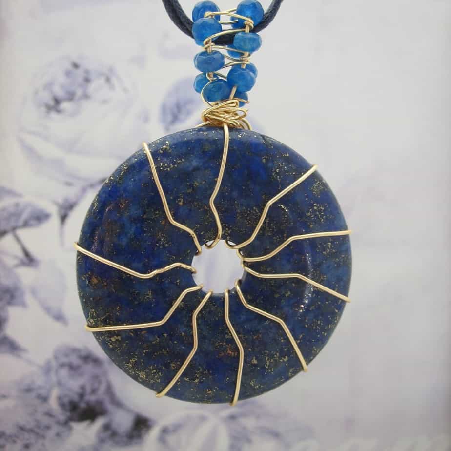 Lapis Lazuli, Blue, Pendant, Gift for Her - handmade by Indigo Berry (view 5)