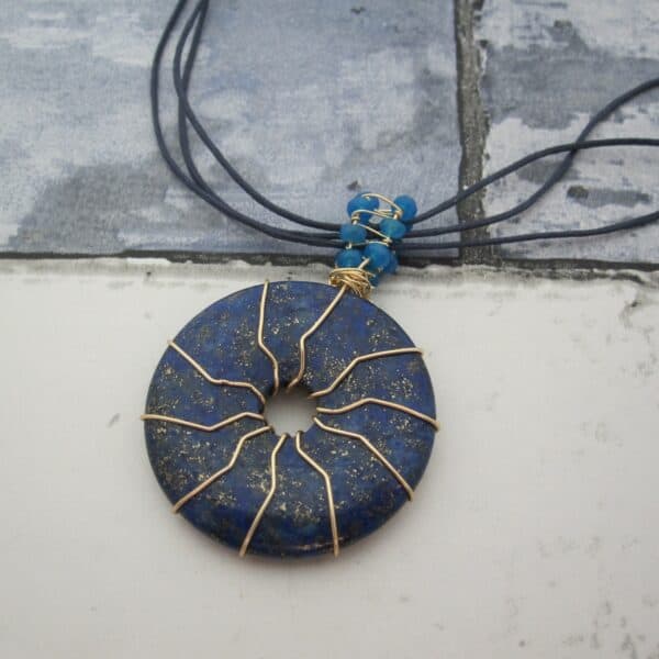 Lapis Lazuli, Blue, Pendant, Gift for Her - handmade by Indigo Berry