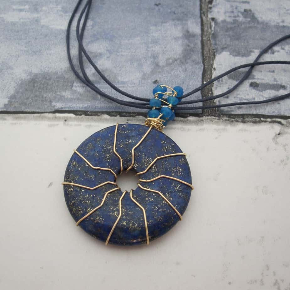 Lapis Lazuli, Blue, Pendant, Gift for Her - handmade by Indigo Berry