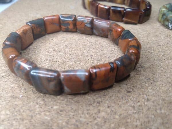 Poppy Jasper, elasticated bracelet