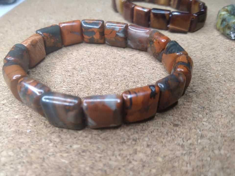 Poppy Jasper, elasticated bracelet - Image 4
