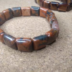 Poppy Jasper, elasticated bracelet - Image 2