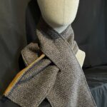 Shetland Tweed Wrap Through Scarf