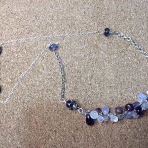 Gemstone Thai Karen silver choker necklace - Image 4