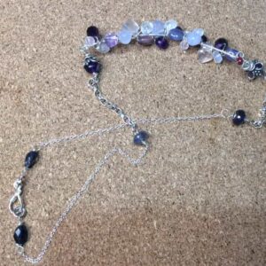 Gemstone Thai Karen silver choker necklace - Image 3