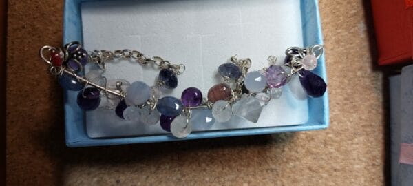 Gemstone Thai Karen silver choker necklace