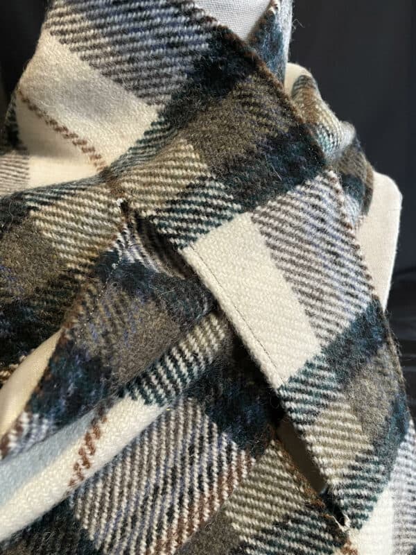 Shetland Tweed Wrap Through Scarf
