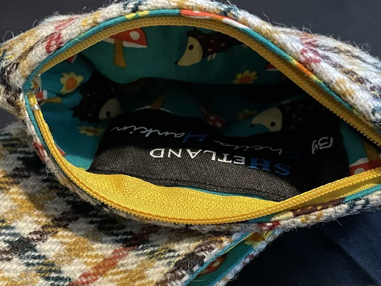 Shetland Tweed Coin Purse - Small Check - handmade by SHetland by Sheila Hankin
