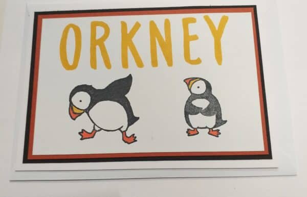 Orkney Puffin Card