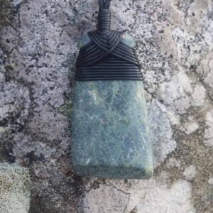 Hebridean Heritage Greenstone Pendant - handmade by Gneiss Things (view 2)