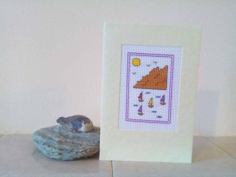 Peaceful Harbour Greetings card - handmade by Christie Country Crafts