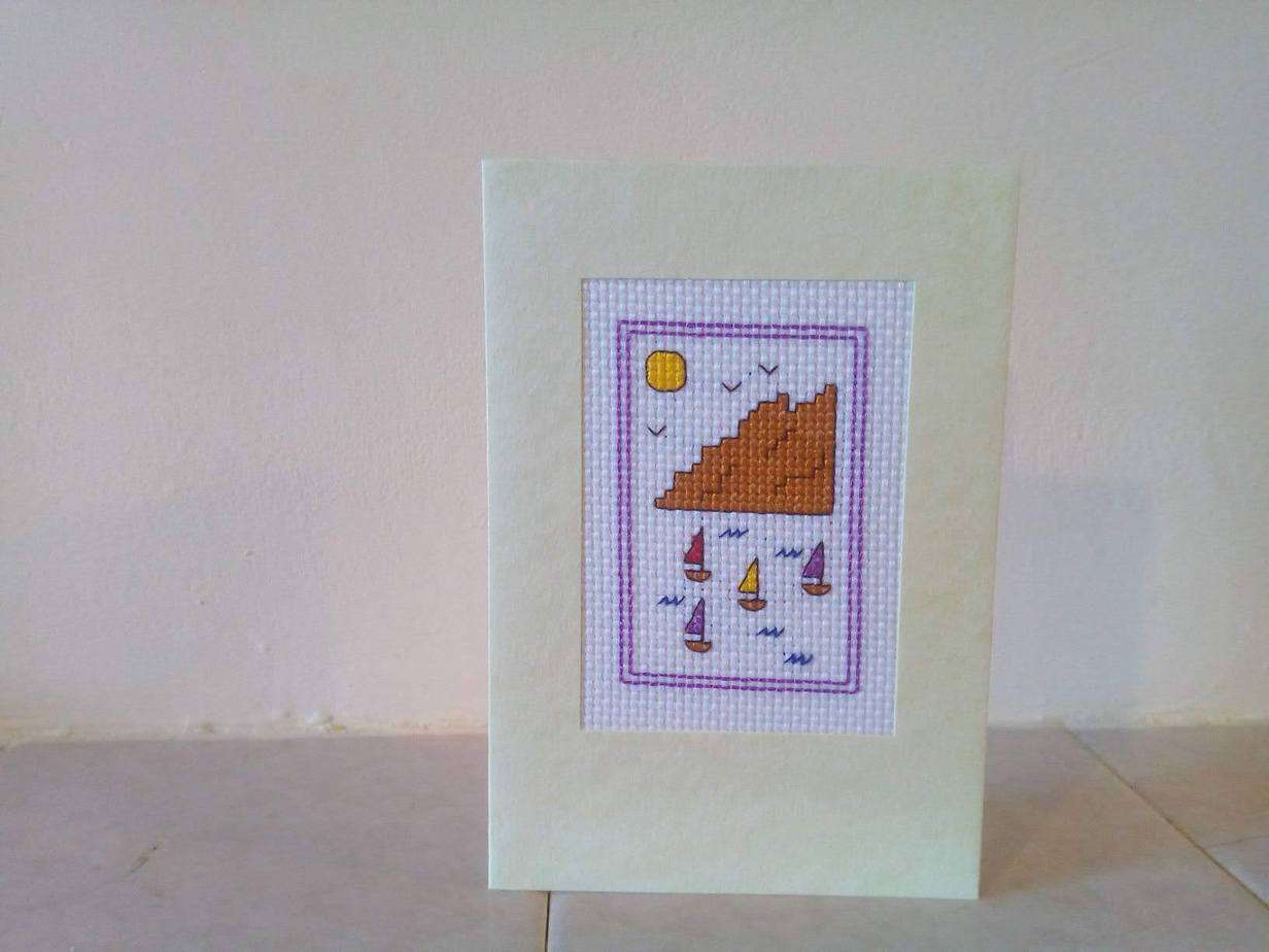 Peaceful Harbour Greetings card - handmade by Christie Country Crafts (view 2)