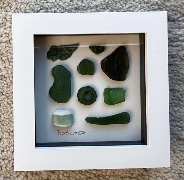 Green Textures - handmade by Hebridean Sea Glass