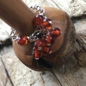 Unique Sterling Silver and Amber ring - Image 2