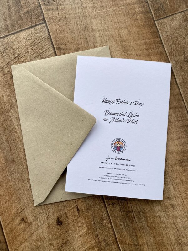 Dad / Dadaidh Father’s Day card in English & Scottish Gaelic