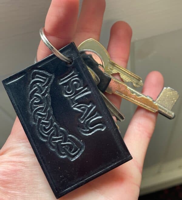 Leather Keyring - Islay/Celtic