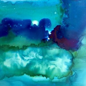 Vibrant ink painting. - handmade by Sarah Kay Arts (view 2)