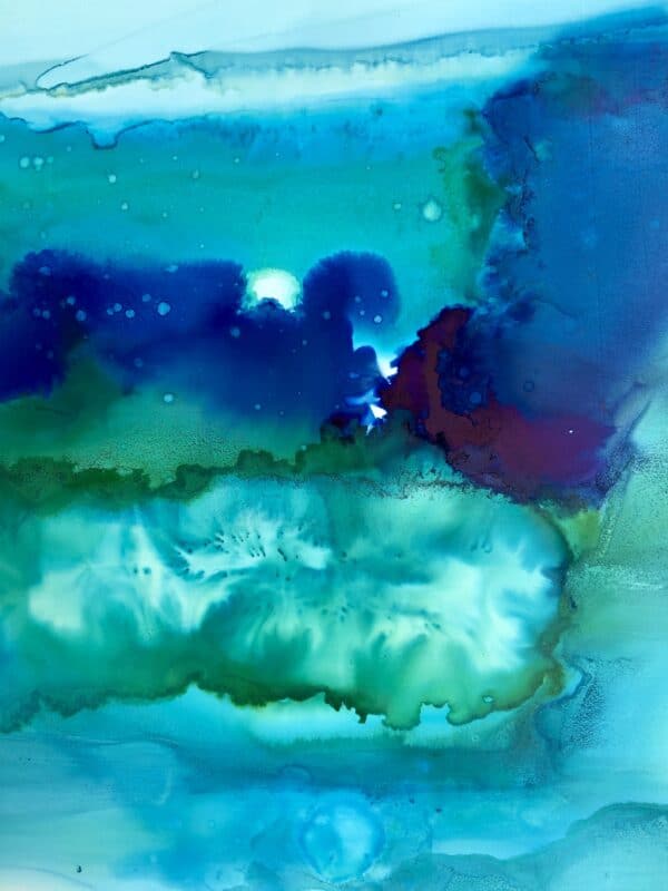 Vibrant ink painting. - handmade by Sarah Kay Arts (view 2)