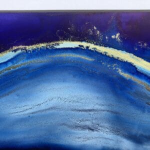 Alcohol ink painting, mounted. - handmade by Sarah Kay Arts (view 2)