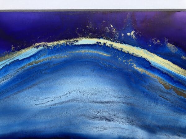 Alcohol ink painting, mounted. - handmade by Sarah Kay Arts (view 2)