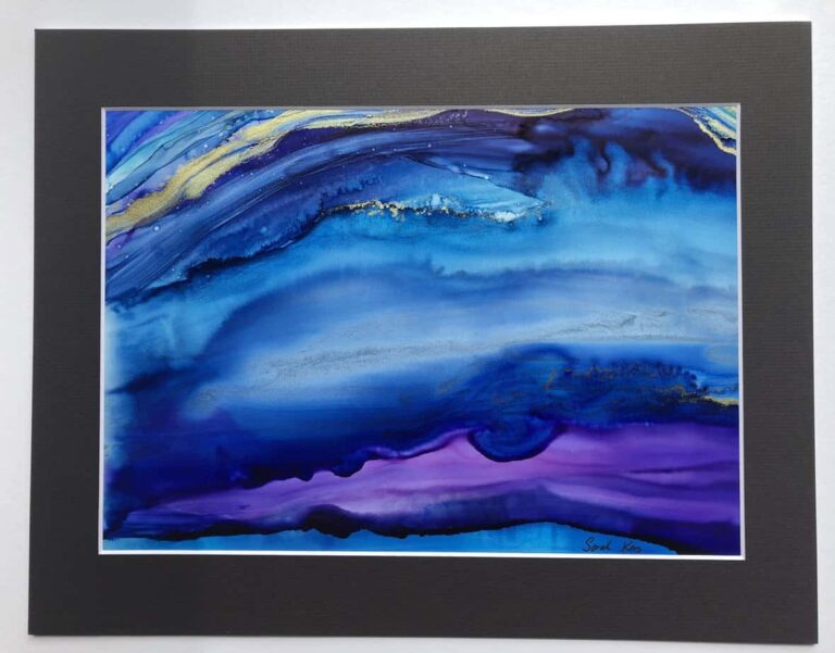 Sea swimmers art. - handmade by Sarah Kay Arts