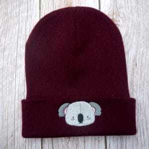 Lovely Koala Embroidered Beanie - Image 6