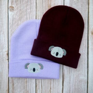 Lovely Koala Embroidered Beanie - Image 5